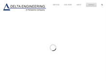 Tablet Screenshot of delta-engineering.com